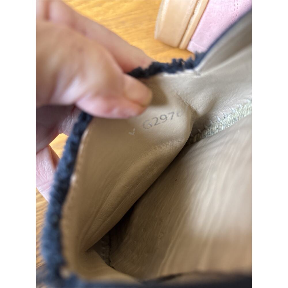 Chanel CC Logo Black Denim leather cap Espadrille Flats EU 38 US 7.5 - Picture 12 of 16